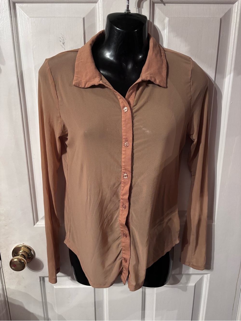 Ambiance Mesh Two-Piece Shirt Set